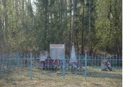Воинское захоронение, Петуховщина. 220 м на север от автомобильной дороги Псков-Себеж