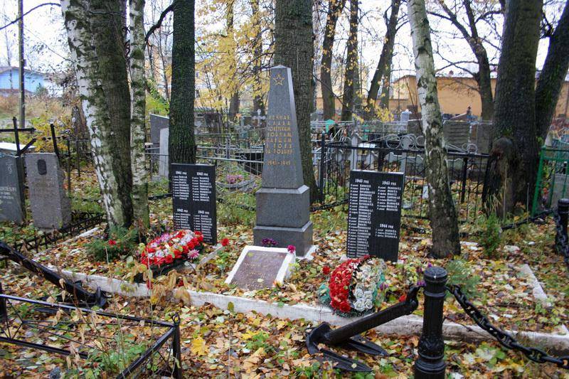 Братская могила моряков канонерской лодки "Сестрорецк", погибших в борьбе с фашистами