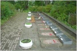 Воинское кладбище (9 одиночных могил, 1 братская могила), Плехановский посад,  возле д. 76 , Дмитриевское кладбище