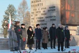 Торжественный митинг на Невском пятачке