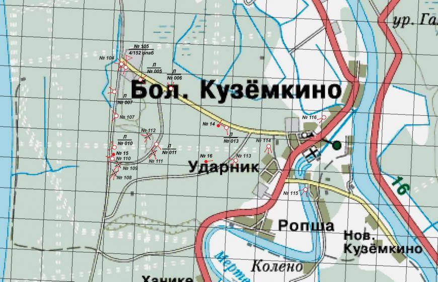 Бол. Куземкинский батальонный район обороны, Усть-Лужская укрепленная позиция КБФ (с весны 1939 г. - в составе Кингисеппского укрепрайона)