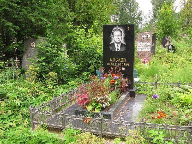 Могила Козлова И. Е., Героя Советского Союза