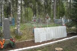 Воинское захоронение на гражданском кладбище станция Беглово