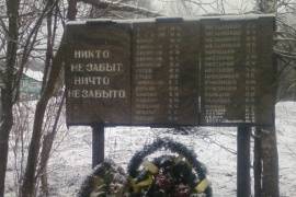 памятный знак погибшим односельчанам, д. Новая Ситенка