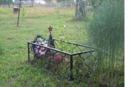 1 могила, д. Фишнево на земельном  участке, находящемся в собственности Делягина В.