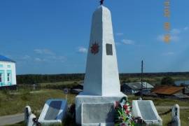 Памятник «Павшим в боях за Родину», с. Мыёлдино