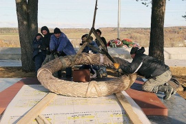 Монумент реставрируется