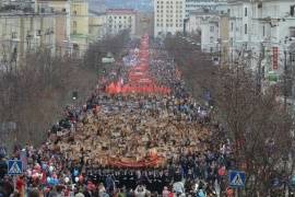 Марина Ковтун поблагодарила всех жителей Мурманской области за участие в праздновании 70-летия Победы
