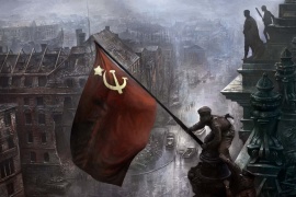 Ветераны вручили учащимся Павловской Кадетской школы копию Знамени Победы