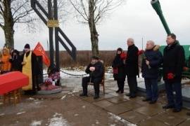 В Волховском районе перезахоронили останки пятерых бойцов Красной армии