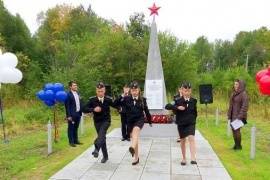 Стелу погибшим в годы войны курсантам восстановили недалеко от Архангельска