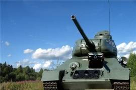 ​В посёлке Искателей состоялась торжественная церемония открытия памятника танку Т-34–85.