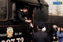 На Финлядском вокзале прошел "Парад паровозов", посвященный 70-летию Победы