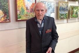 Елена Рахова поздравила ветерана Великой Отечественной войны с открытием выставки картин