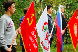 В поселке Лебяжье прошло захоронение останков советских воинов, погибших в июне 1944 года