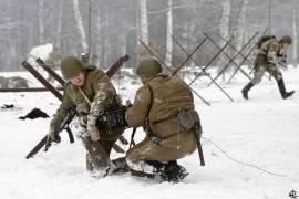 Вологжане приняли участие в реконструкции освобождения Ленинграда от фашистской блокады