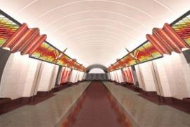 Вестибюль будущей станции метро «Проспект Славы» украсят патриотическим панно и георгиевской лентой